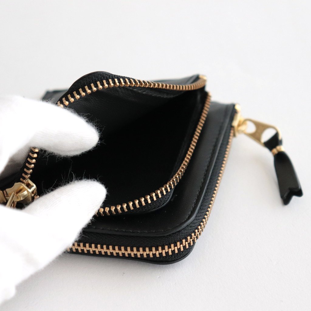 L字型ZIP財布 - OUTSIDE POCKET #BLACK [8Z-X031-051] - ciacura 三重