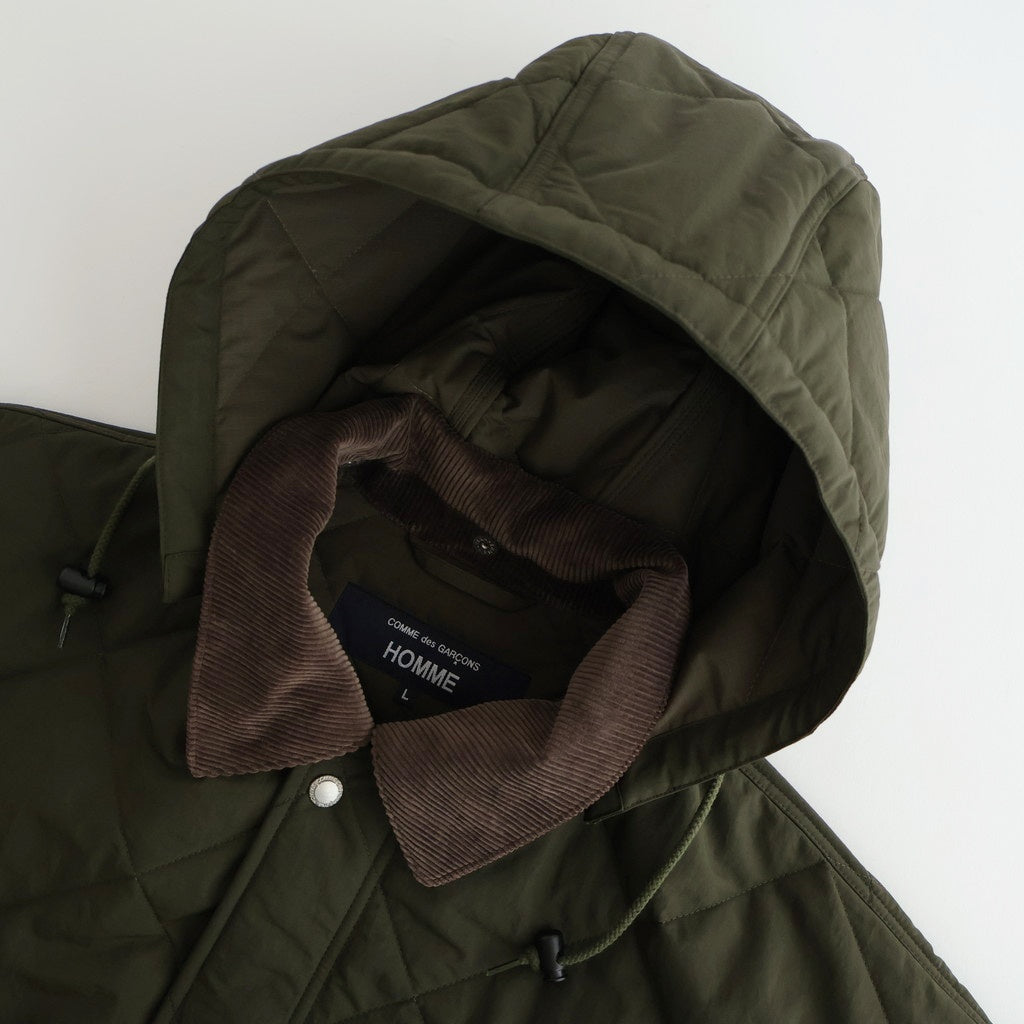 ナイロンタッサーキルトコート #KHAKI [HP-J026-051]