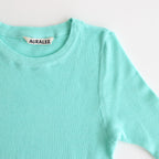 ORGANIC SOFT RIB TEE #AQUA GREEN [A25ST04OT]