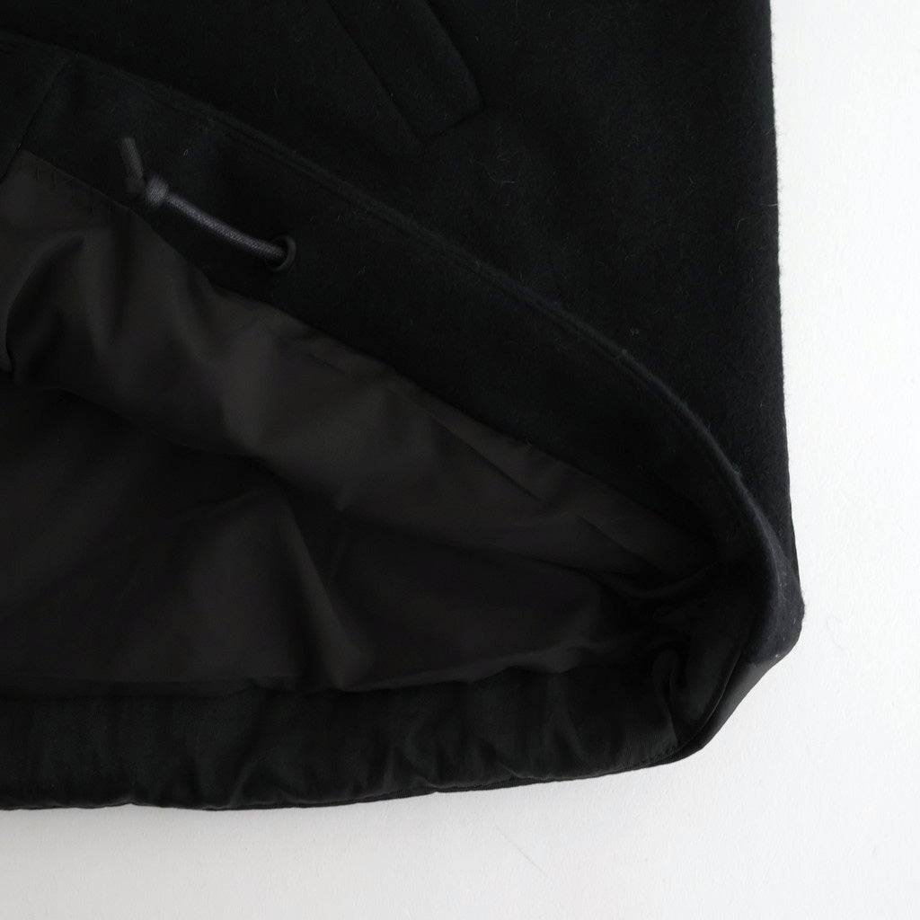 ヴィンテージNYラウンドカットパデッドベスト #BLACK X BLACK [D225-V401-V]