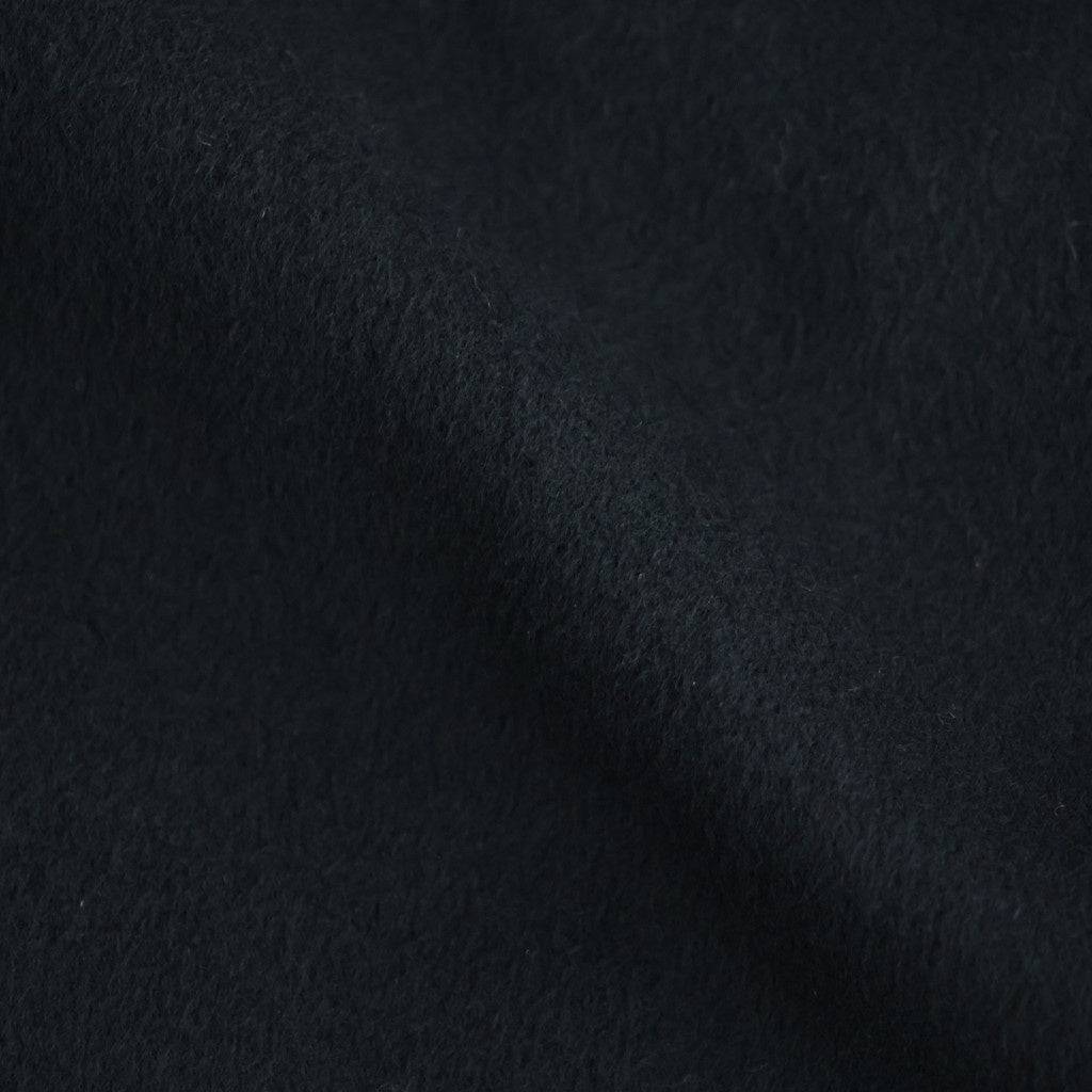 SUPER FINE WOOL MOSSER SHAWL COLLAR COAT #BLACK [A26AC02WM]