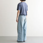 Used Denim Baggy Pants #LIGHT BLUE [ID-PT53]