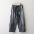 Selvage Denim Belted Pants #BLACK LIGHT FADE [GU251-40192LB]