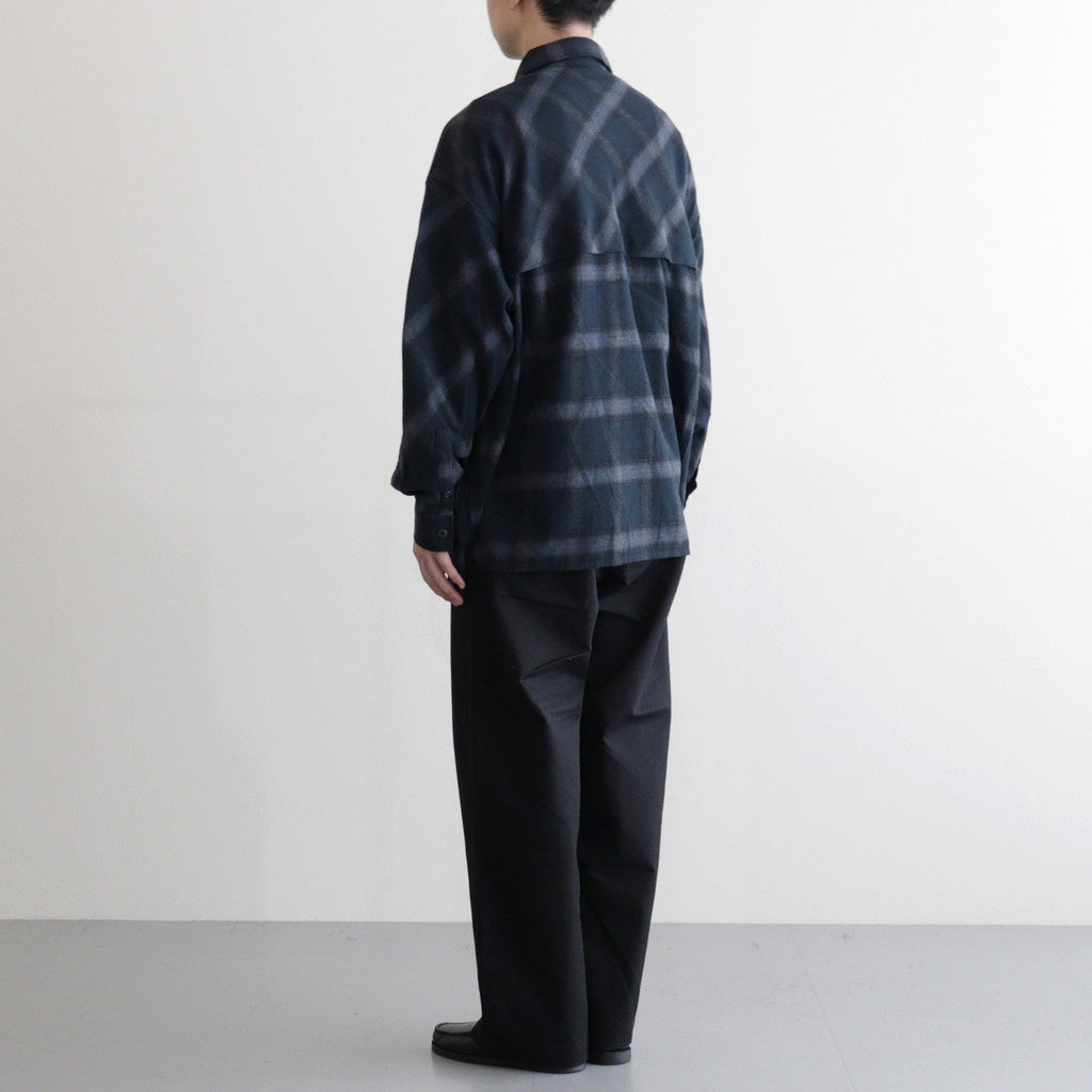 FLANNEL CHECK OVER YOKE SHIRT #NAVY [FSC253-50129]