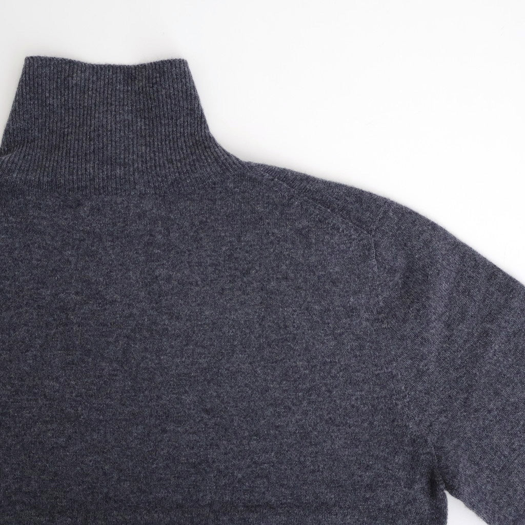 Wool Cashmere Turtle Knit #GRY [12520537]