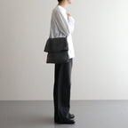 pig flap shoulder bag big #dark gray [ur-rb-pfb]