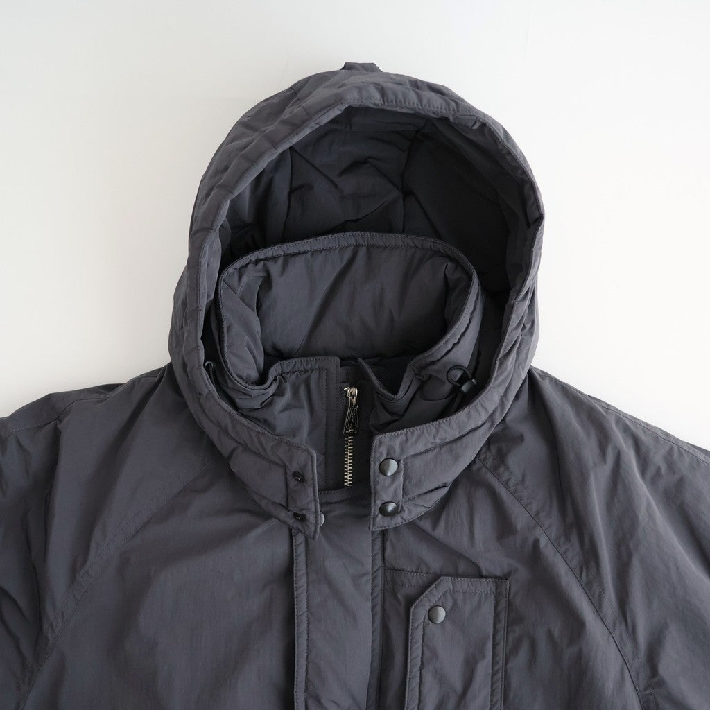 Puffer Military Coat #Charcoal [YK26FW01351C]