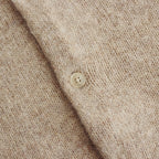 SHETLAND WOOL CASHMERE KNIT CARDIGAN #TOP BEIGE [A24AS01SC]