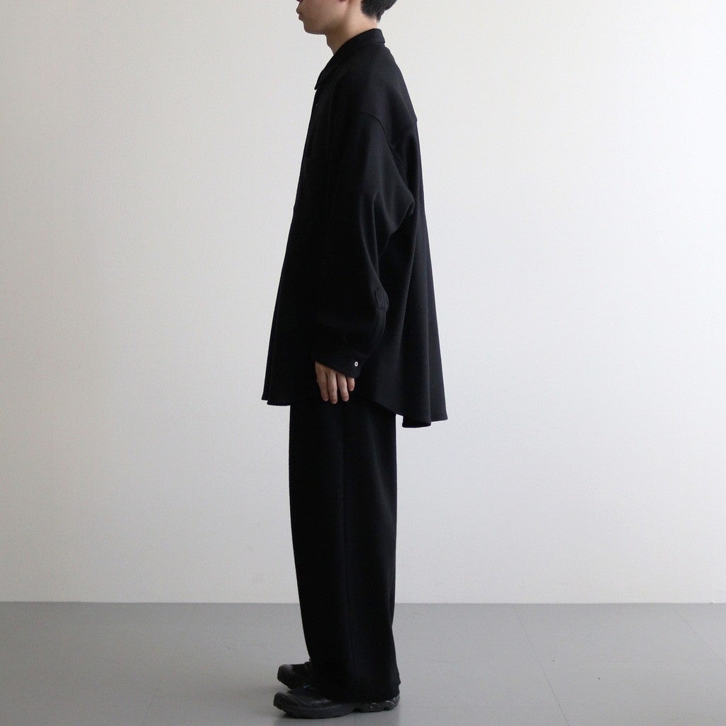 Wool Smooth Flannel Easy Wide Pants #BLACK [GM244-40011] – ciacura