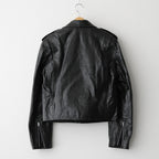 LAMB LEATHER RIDERS JACKET #BLACK [A25AB02WX]