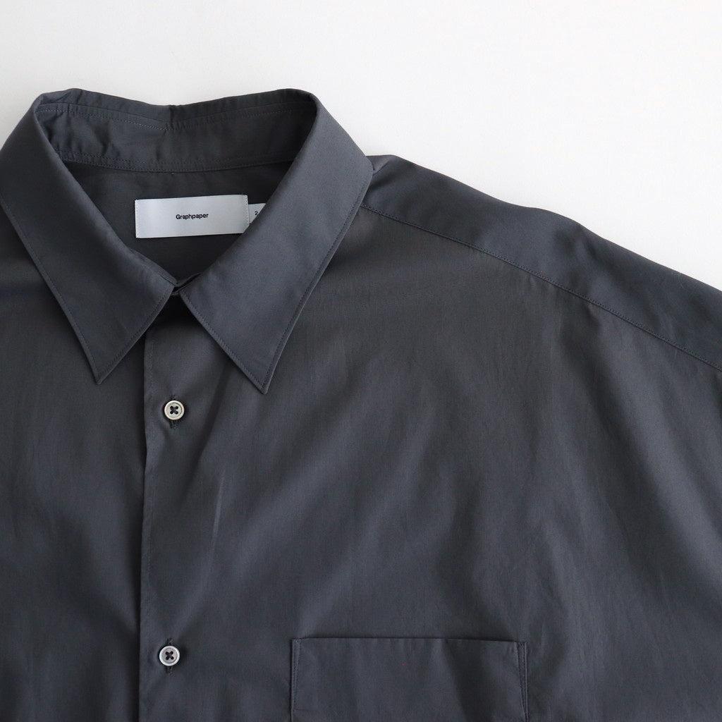 Broad L/S Oversized Regular Collar Shirt #C.GRAY [GM251-50001B]