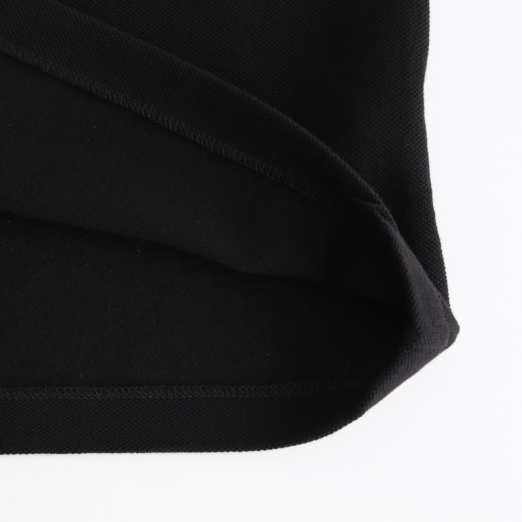 Cotton Pique Jersey L/S Skipper Polo #BLACK [GM251-70056]