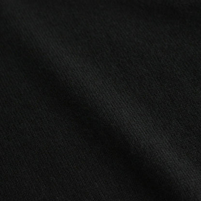 CASHMERE SILK WOOL KNIT POLO #BLACK [A24AP02SK]