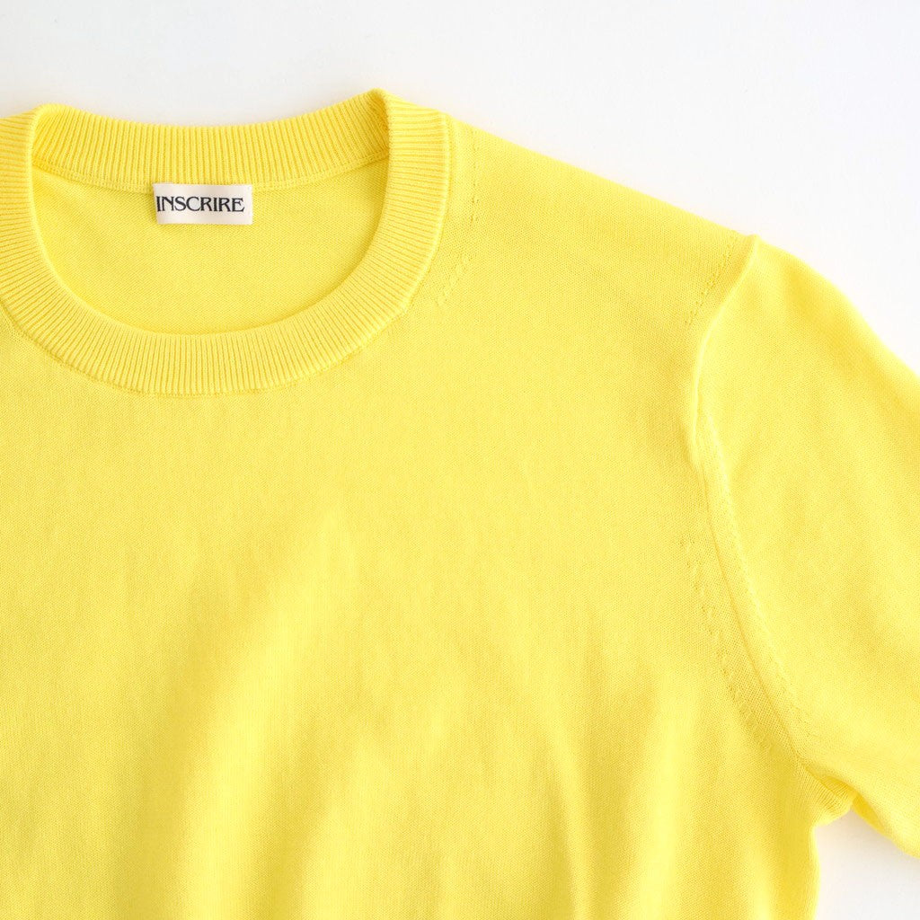Cotton 14G Short Sleeve #YELLOW [I26SS-K5]