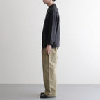 BRUSHED SUPER KID MOHAIR KNIT POLO #INK BLACK [A25AP01KM]