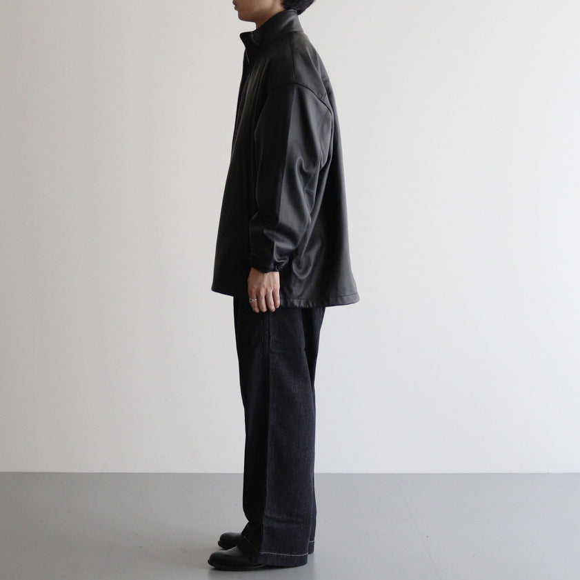Sheep Leather Track Blouson #BLACK [GM243-30097]