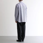 CORPORATE UNIFORM L/S SHIRT #BLUE STRIPE [FSC253-50105B]