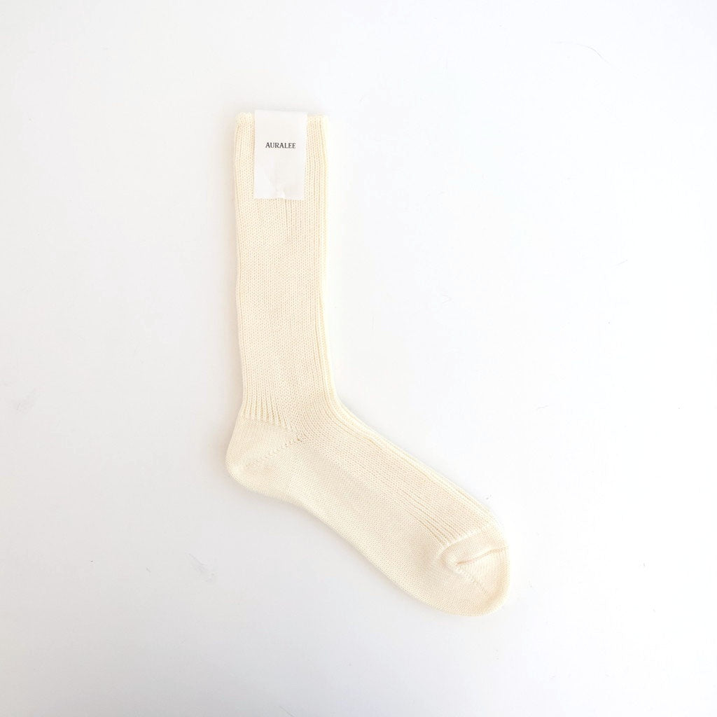 COTTON LOW GAUGE SOCKS #IVORY [A26SS03SX-W]