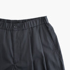 Silicon Poplin Two Tuck Easy Pants #BLACK [GM261-40182]
