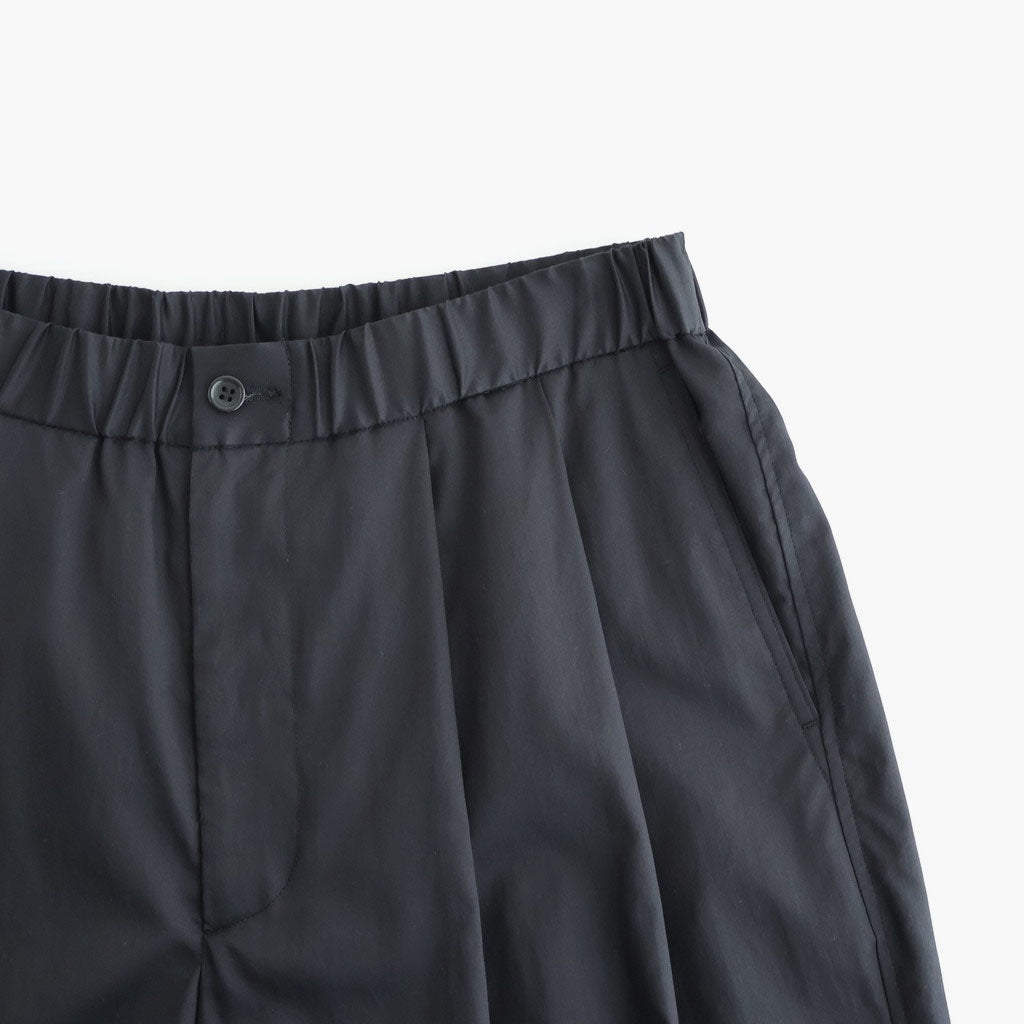 Silicon Poplin Two Tuck Easy Pants #BLACK [GM261-40182]