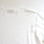 LUSTER PLAITING BOAT NECK TEE #WHITE [A00P04GT]