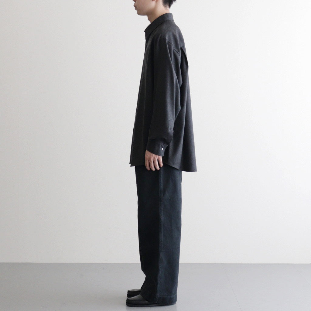 SUPER LIGHT WOOL SHIRT #TOP CHARCOAL [A25AS01OS] - ciacura 三重県
