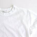 FRESCA SINGLE JERSEY TIGHT FIT T-SHIRT #WHITE [KKAGGM0402]