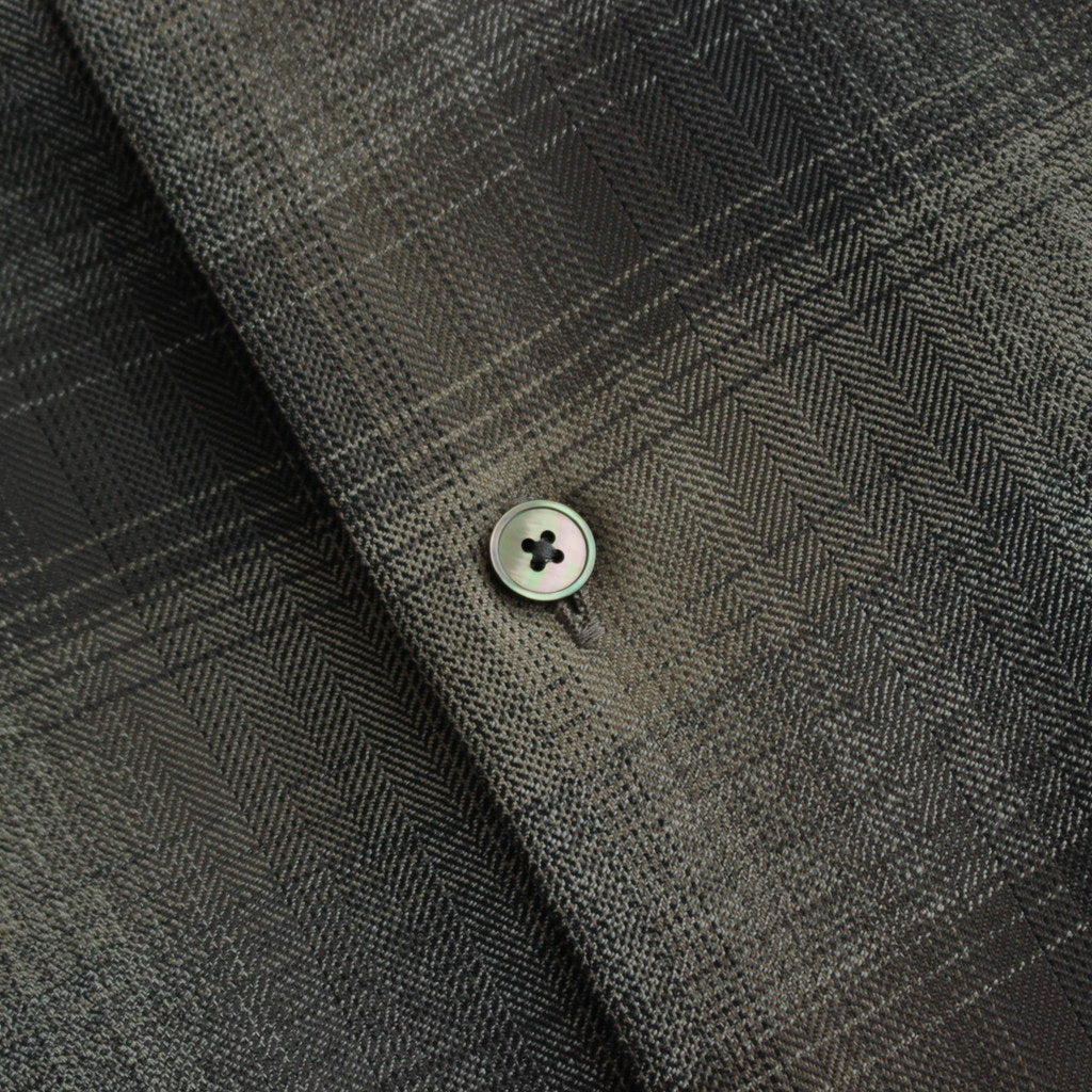 SUPER LIGHT WOOL CHECK SHIRT #CHARCOAL GRAY CHECK [A24AS01LC]