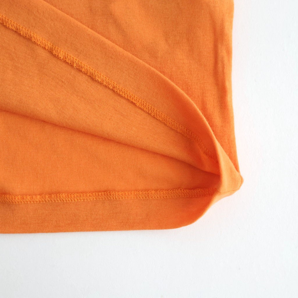SUPER HIGH GAUGE SHEER RIB TEE #ORANGE [A00T03HF]