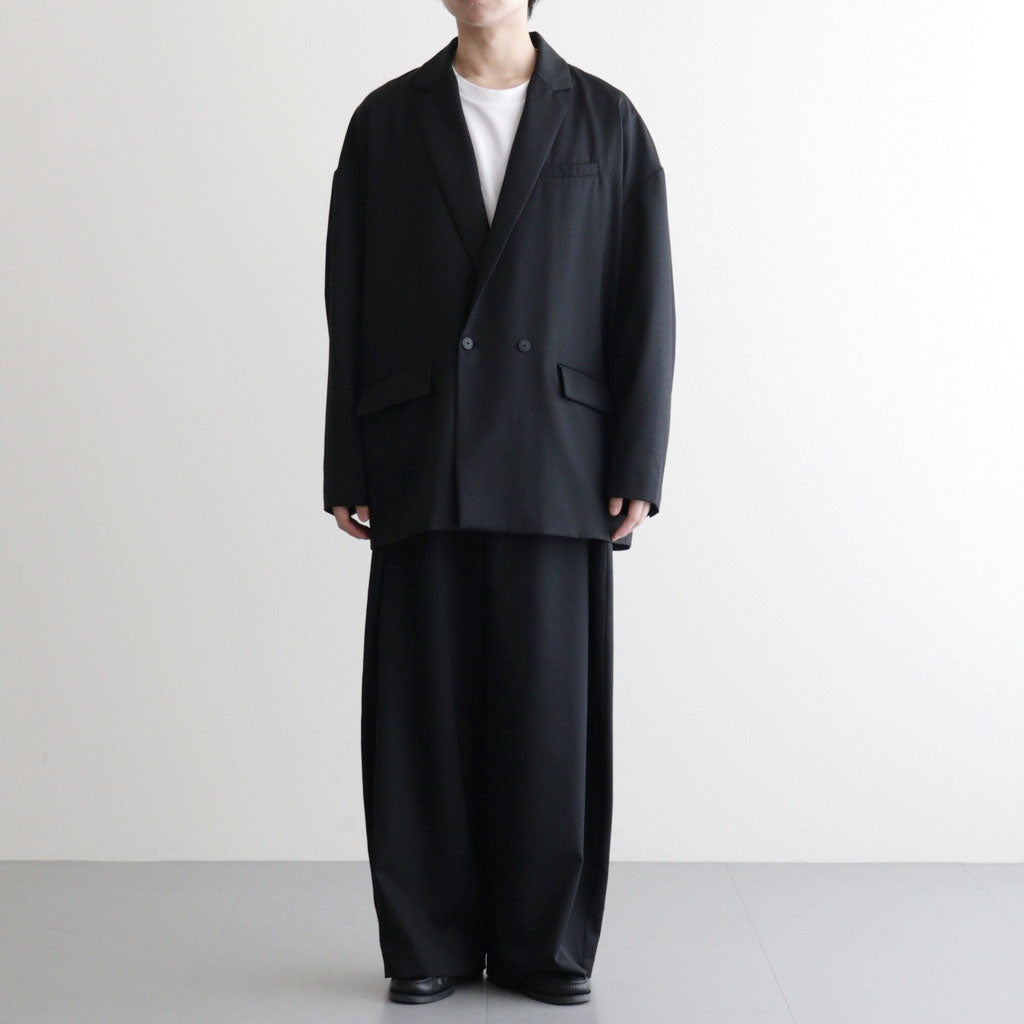 よそいきフォールドワイドPT #BLACK [D126-P157]