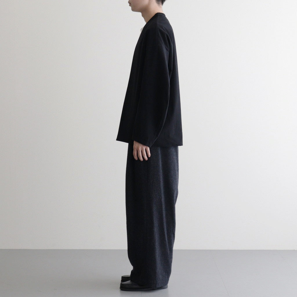 FTHRPT - ウール・千鳥 3タックパンツ #79 Navy × Grey [SN_FR1404PF]