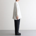 FSSOT | 製品染 30/-スパンポリエステルワッフル クルーネックオーバーサイズプルオーバー #ASH WHITE [GE_FR1203TF]