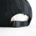 WASHABLE TWILL STANDARD CAP #BLACK [NO.301366]