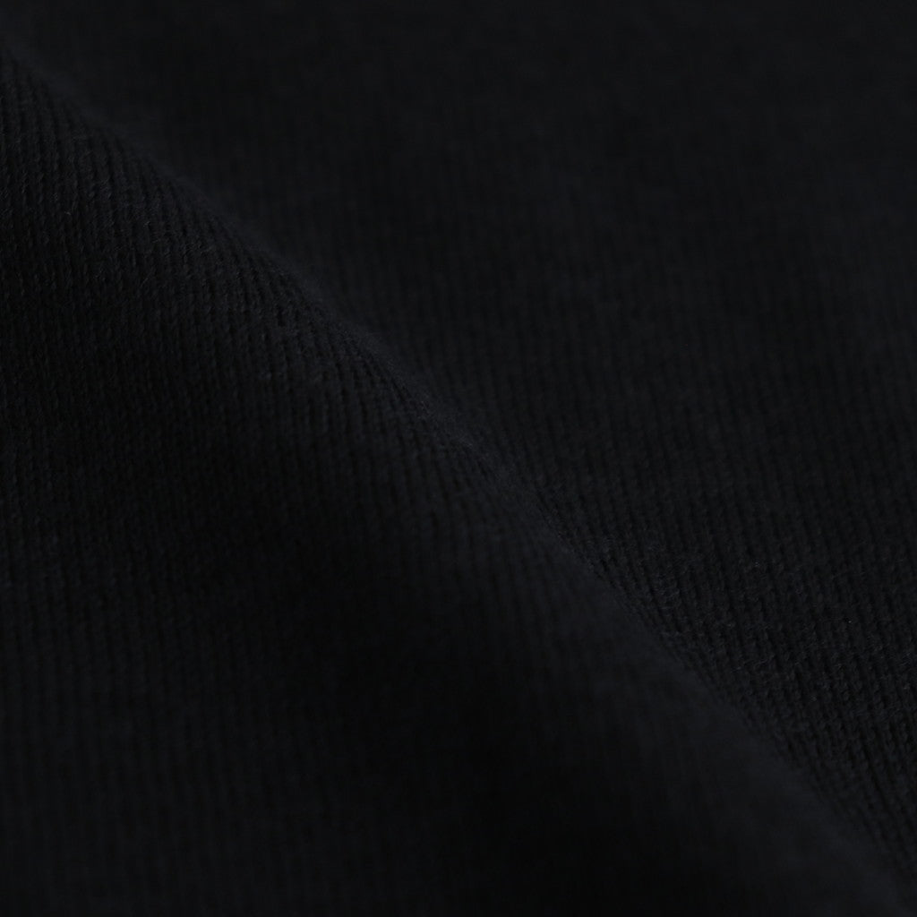 High Gauge Knit Oversized L/S Polo #BLACK [GM243-80315B]