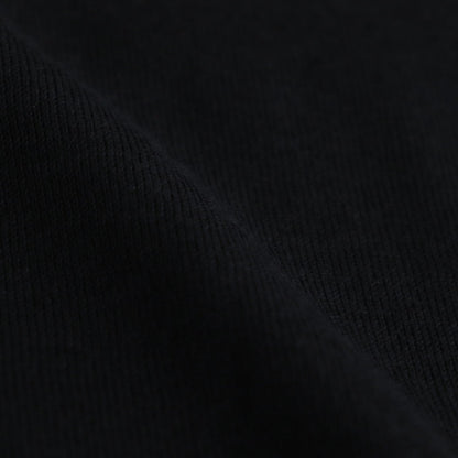 High Gauge Knit Oversized L/S Polo #BLACK [GM243-80315B]