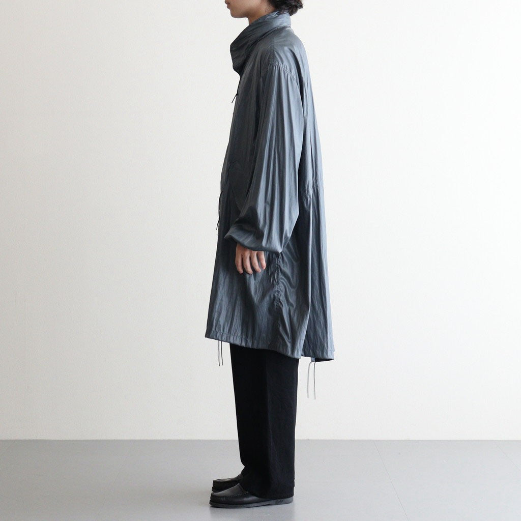 LEATHER LIKE POLYESTER SNOW PARKA #DUSTY GREEN [YK24SS0636C]