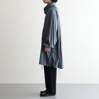 LEATHER LIKE POLYESTER SNOW PARKA #DUSTY GREEN [YK24SS0636C]