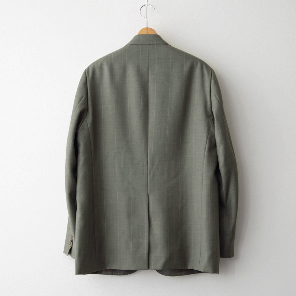 BLUEFACED WOOL JACKET #OLIVE GRAY STRIPE [A26AJ01BS]