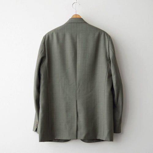 BLUEFACED WOOL JACKET #OLIVE GRAY STRIPE [A26AJ01BS]