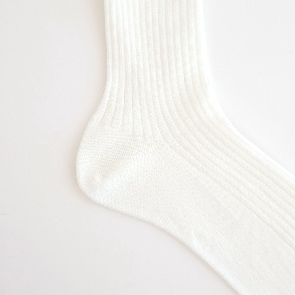 GIZA HIGH GAUGE SOCKS #WHITE [A00S02SX-W]