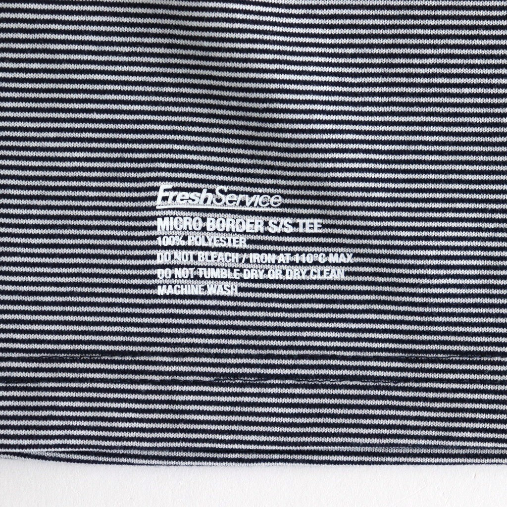 MICRO BORDER S/S TEE #WHITE×NAVY [FSC261-70167]