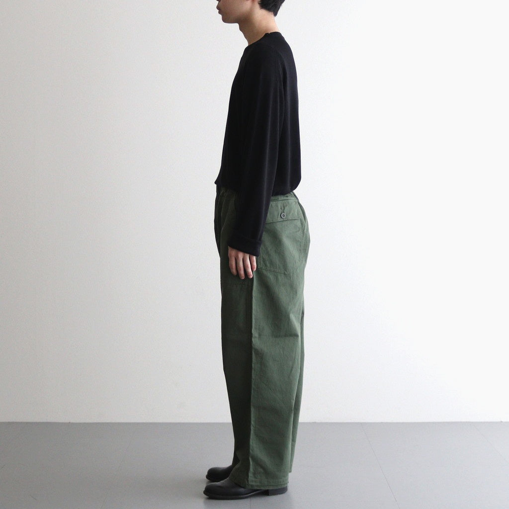 UTILITY BAKER PANTS #OLIVE [FSC251-40139]