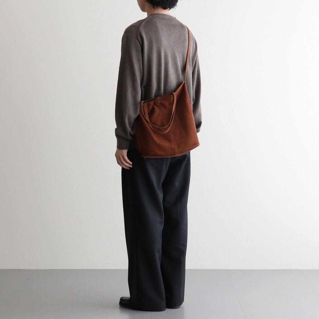 3WAY MIDIUM TOTE（OIL SUEDE） #BROWN [MS-1]