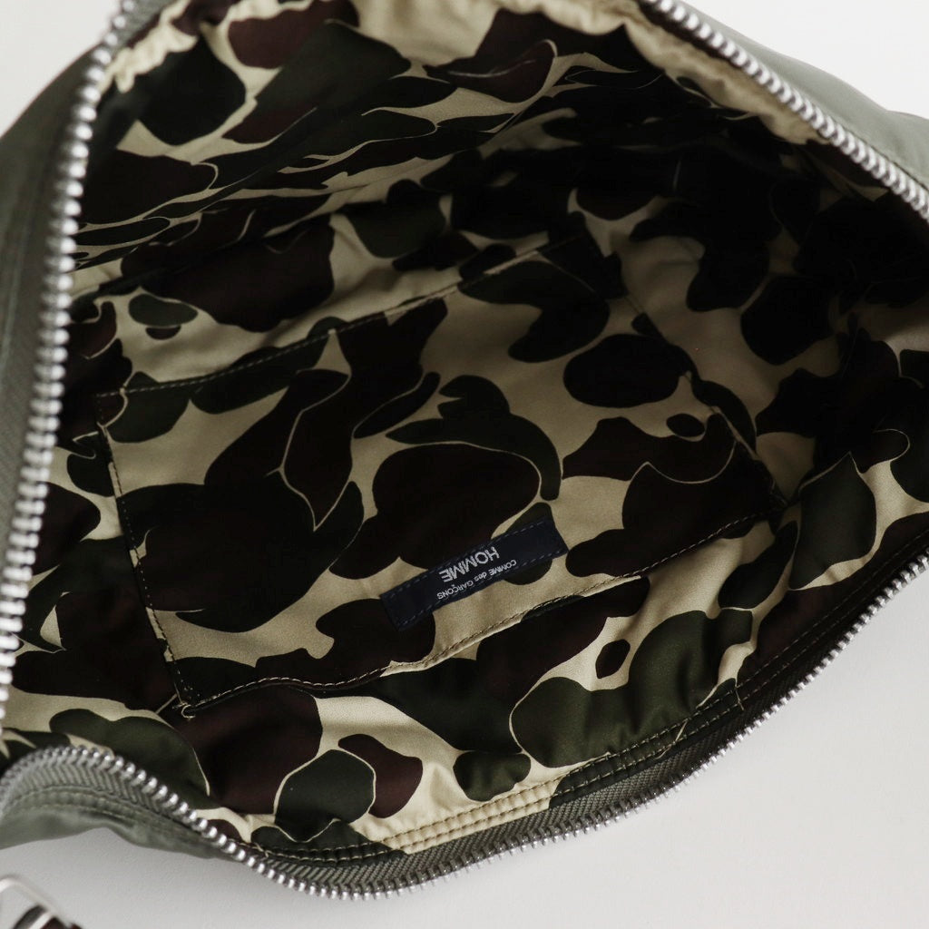 綿ナイロンダブルツイルショルダーバッグ #KHAKI [HP-K204-051]