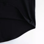 Wool Smooth Flannel Oversized Regular Collar Shirt #BLACK [GU253-50221B]