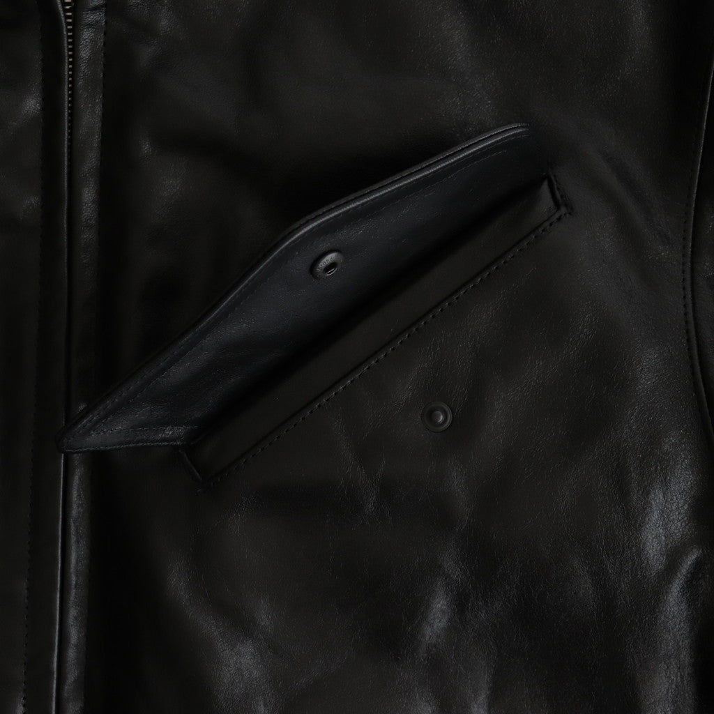 LAMB LEATHER ZIP BLOUSON #BLACK [A25AB01WX] - ciacura 三重県四日市