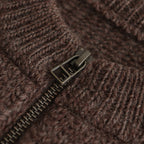 L-G Zip-up Vest #Brown [2403-020]