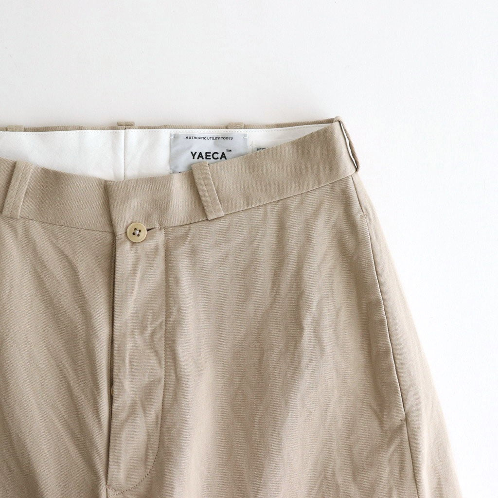 CHINO CLOTH PANTS WIDE #beige [65608]