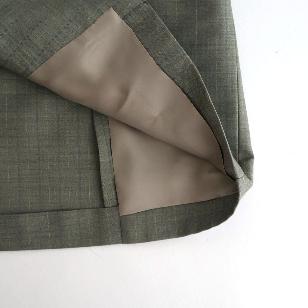 BLUEFACED WOOL JACKET #KHAKI GRAY STRIPE [A26SJ03BA]