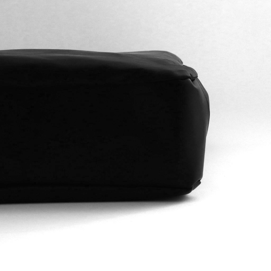 LEATHER SHOULDER BAG #BLACK [ST.1179]